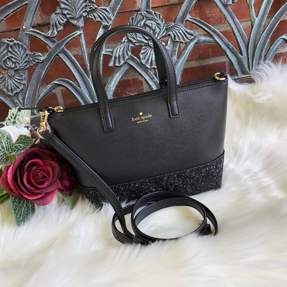 🎀🎀Kate Spade Greta Court Ina Glitter Crossbody - Picture 4 of 8